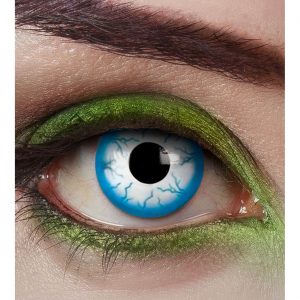 Kontaktlinsen Tageslinsen FLASH zweifarbig weiß-blau