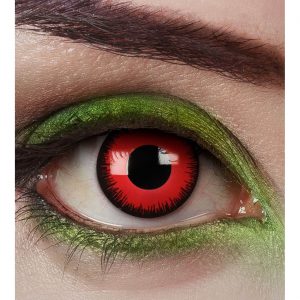 Kontaktlinsen Tageslinsen VAMPIRE HUNT zweifarbig rot-schwarz