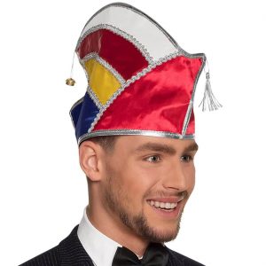 Elferrat Komitee Mütze Schiffchen aus Polyester fallen unterschiedlich groß aus bunt