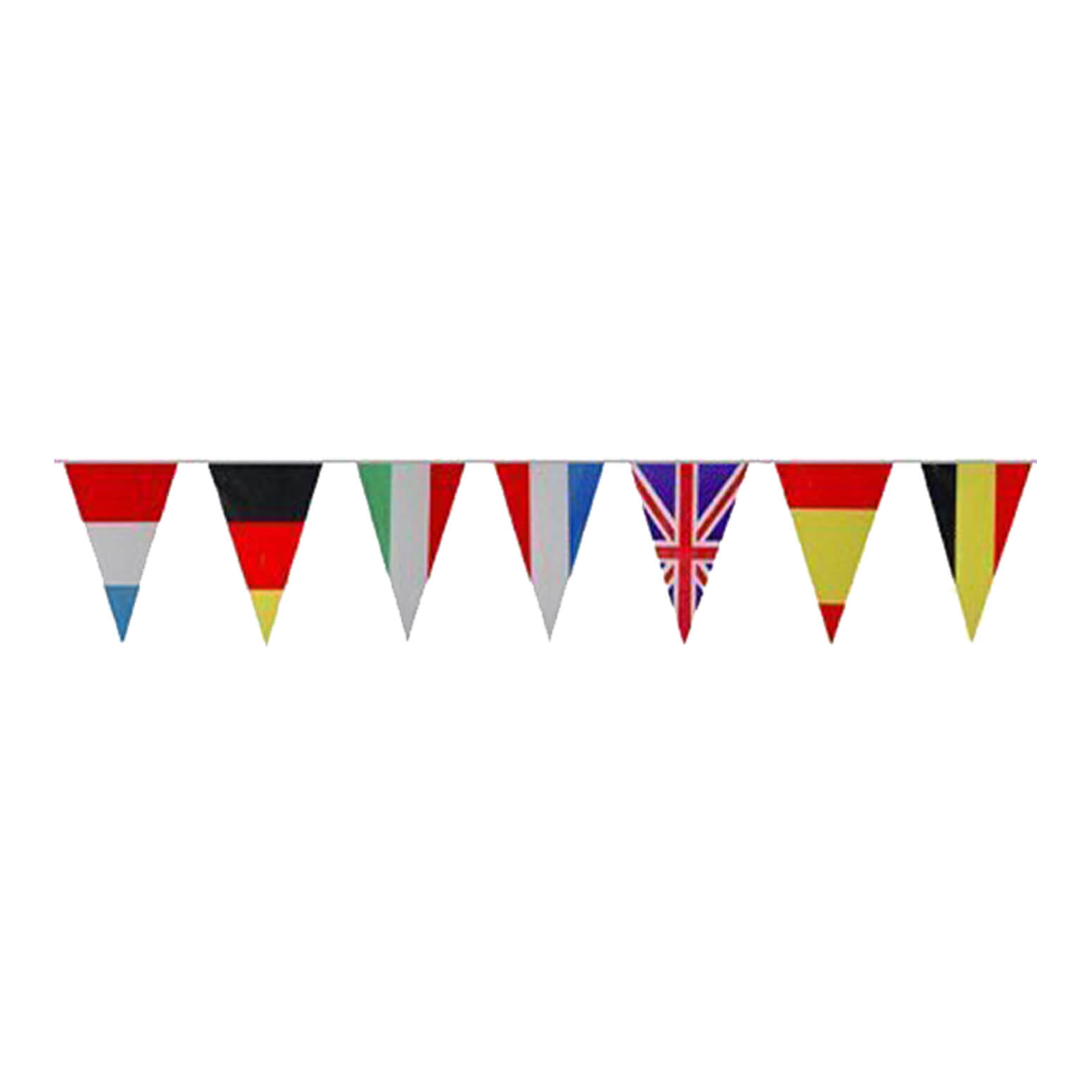 Fußball WM Fahnenkette Flaggenkette 10.5 Meter Wimpelkette 32 Länderflaggen  14 x 21 cm Girlande Dekoration