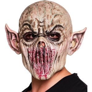 Ork / Vampir Latexmaske Vollmaske AUSSERIRDISCHES MONSTER haut-rot