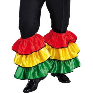 Brasilianer Rüschenstulpen Volants brasilianische Beindekoration RIO mit Rüschen bunt
