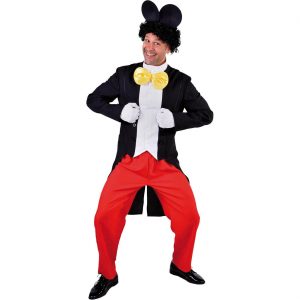 Mister Maus Kostüm Anzug Deluxe schwarz-rot