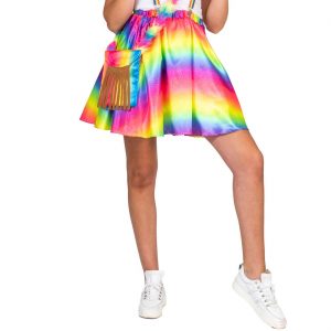 Regenbogen Rock kurz mit Glitzer RAINBOW Deluxe bunt