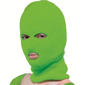 SWAT Gangster Motorradfahrer Stoffmaske Balaclava Kapuzenmaske Sturmhaube neongrün