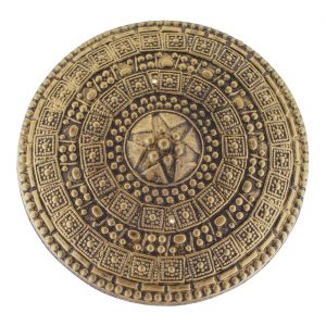 Gladiator Legionär Schild Rundschild Rüstungsteile in Bronzeoptik gedengelt gold