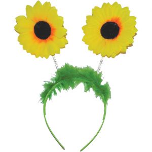 Blumen Sonnenblumen Haarreif mit Blumen SUNFLOWERS grün-gelb