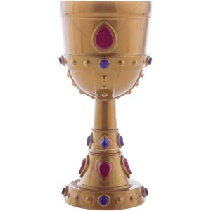 Edelleute königlicher Becher Kelch Pokal Mehrweg mit Steinen aus Kunststoff gold-bunt