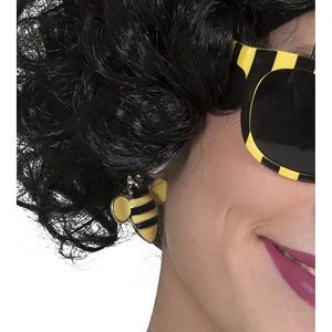 Insekt Bienen Ohrringe Clips BEE gelb-schwarz