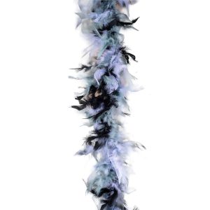 mehrfarbig Federboa 45g Classic Zombie schwarz-grau