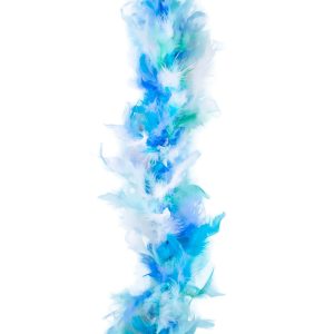 mehrfarbig Federboa 45g Classic Meerjungfrau türkis-blau
