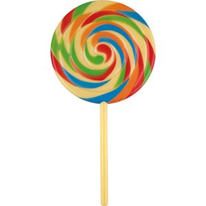 Lebensmittel Lutscher Deko Accessoire Artikel aus Kunststoff LOLLIPOP bunt