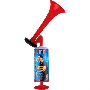 Sport Fan Instrument Druckhupe Gashupe zum Pumpen rot-bunt
