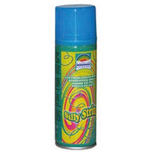 Luftschlangenspray Classic einfarbig blau