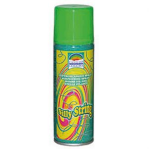 Luftschlangenspray Classic einfarbig grün