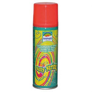 Luftschlangenspray Classic einfarbig orange