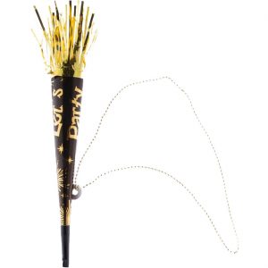 Zirkus Instrument Tröte an Halsband Lets Party schwarz-gold