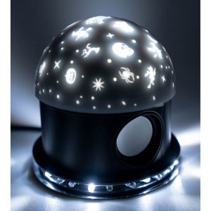 Halloween Deko LED Leuchte mit Sound 12x12x14cm Motivleuchte mit Gruselsound für Innenräume klar