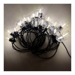 Dekogirlande Lichterkette 20 Lampen 1250cm einfarbig klar