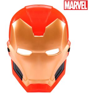Superheld Iron Man Gesichtsmaske Marvel Lizenz rot-gold
