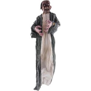 Zombie Deko Hängefigur mit LED 120cm grau-bunt