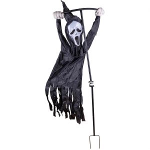 Schreiender Geist Deko Windspiel für den Garten 148 x60x160cm schwarz-weiß