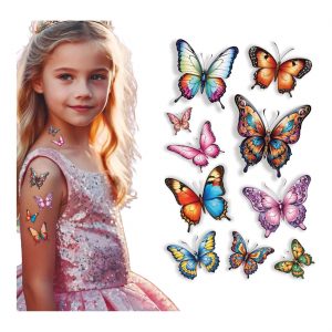 Insekt Schmetterlinge Tattoo Set 14x30 SCHMETTERLINGE TATTOOS bunt