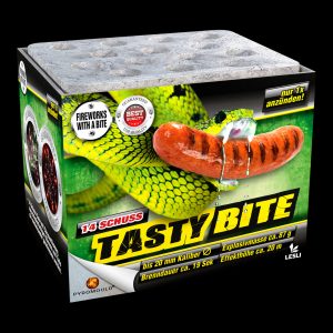 Batteriefeuerwerk Tasty Bite LESLI FIREWORK WITH A BITE