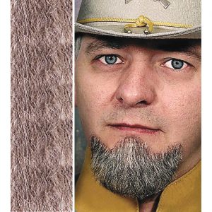 Echthaar Kinnbart mit Mastixkleber GENERAL Profiqualität kombinierbar zum Vollbart einfarbig grau