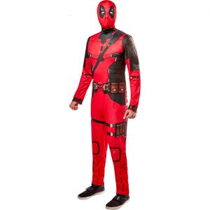 Superheld Deadpool Kostüm Overall original Classic rot-schwarz