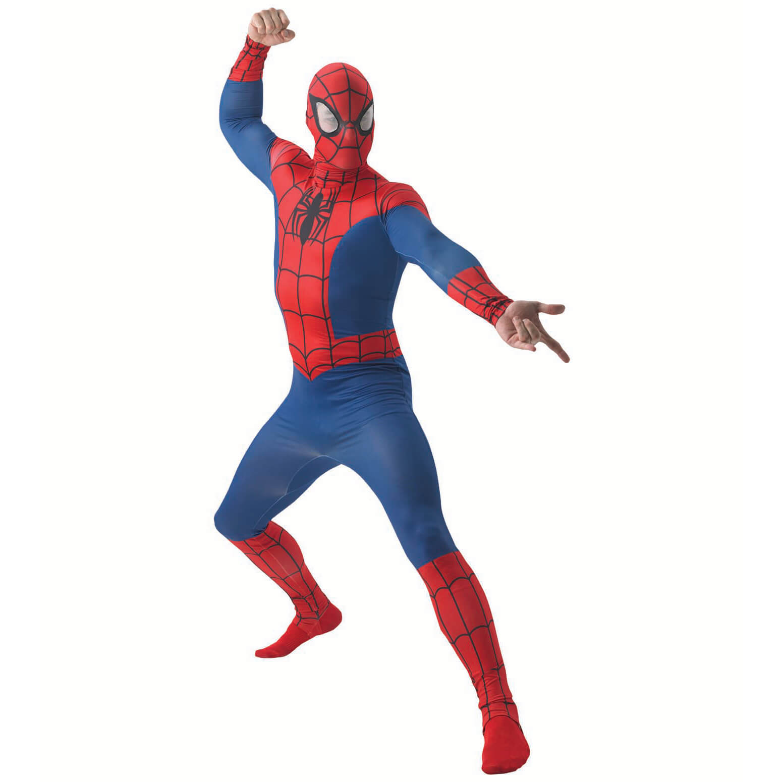 gips aluminium Bereid Superheld Spiderman Kostüm Overall original Marvel Disney Deluxe blau-rot –  Fortmann mascerade.com