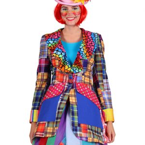Clown Kostüm Mantel Superdeluxe für Damen bunt