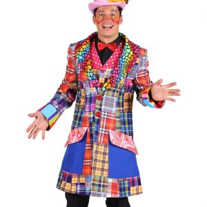 Clown Kostüm Mantel Superdeluxe für Herren bunt