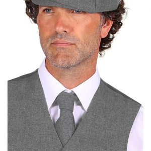 20er Jahre Charleston Gentleman Krawatte elegant Wollstoffoptik hellgrau