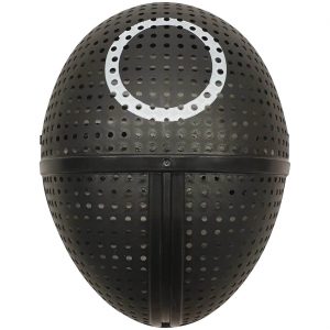 Koreanisches Todesspiel Aufseher Gesichtsmaske Kreis Deluxe schwarz-weiß