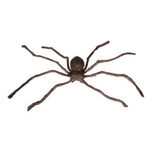 Spinne Deko Standfigur / Hängefigur mit Haaren Fell getigert flauschig GIANT SPIDER riesig braun-schwarz