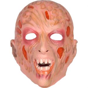 Horror Freddy Latexmaske Vollmaske Deluxe haut-rot