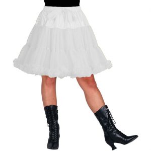 Rock Petticoat kurz Tutu CABARET mit Unterrock einfarbig weiß