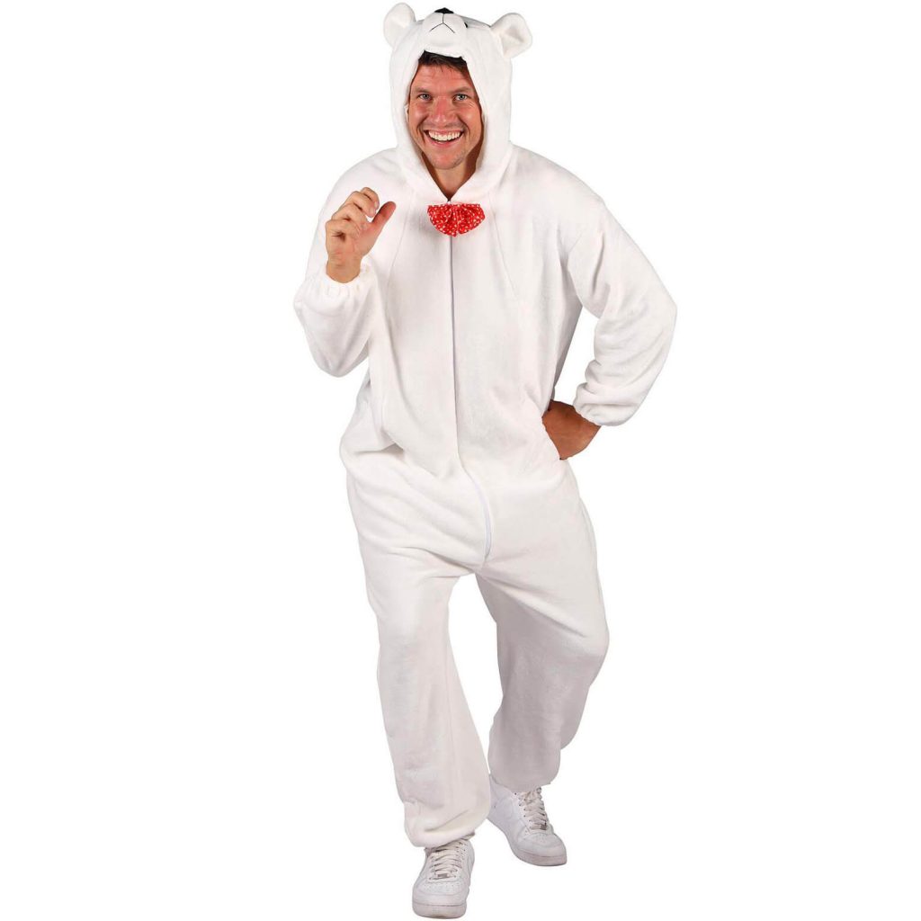 Dressforfun Kinderkostüm Eisbär – Flauschiges Plüschkostüm Mit Kapuze, Größe 116