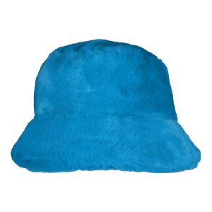 70er / 90er / Festival Eimerhut Fischerhut aus edlem Plüsch Superdeluxe türkis