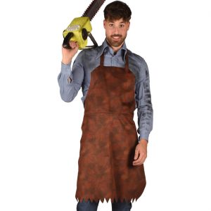 Horror in Texas Kostüm Schürze Lederoptik braun