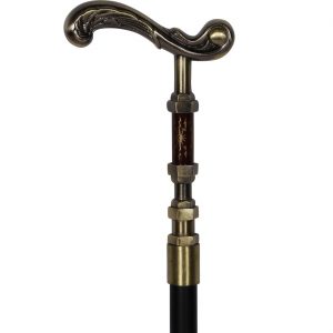 Edelherr / Gentleman Spazierstock CLASSIC GIDEON COPPER kupfer und Messingfarben gold-schwarz