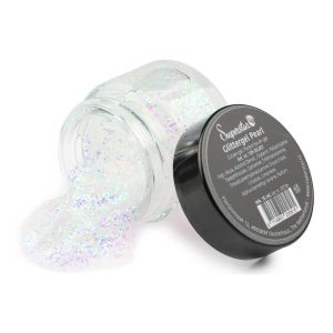 Glitzergel Profiqualität von SUPERSTAR perlweiß einfarbig weiß