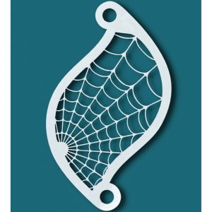 Superheld Spinne Facepainting Schminkhilfe Schablone von SUPERSTAR SPIDERWEB Spinnennetzmotiv weiß