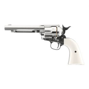 CO2 Revolver 4,5mm BBs COLT SAA.45-5,5 VN KG Peace Maker Nickle Finish Kunststoffgriff (.177) <3,0 J Single Action