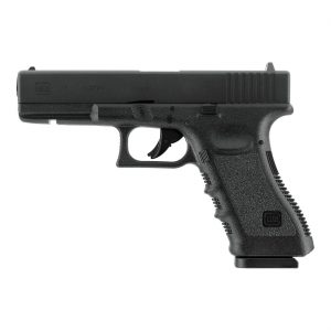 CO2 Pistole 4,5mm BBs / Diabolo GLOCK 17 BK KG brüniert Kunststoffgriff (.177) <3,0 J mit Glock Koffer