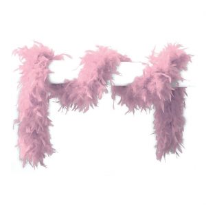 Federboa 65g Deluxe mit viel Federmaterial einfarbig rosa