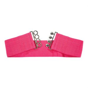 80er 90er Jahre Stretchgürtel breit Deluxe neonpink