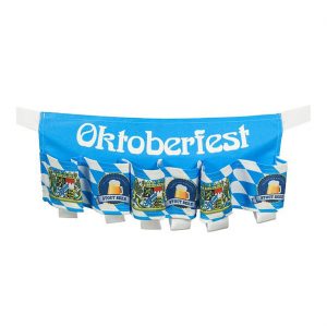Oktoberfest Gürteltasche Bauchtasche Bierhalter Oktoberfest blau-weiß