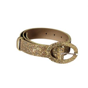 Show Gürtel Glitzer Deluxe gold